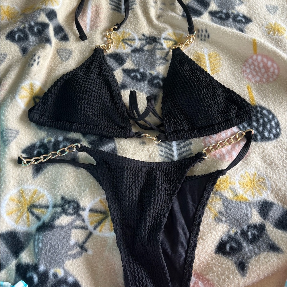 black bikini set